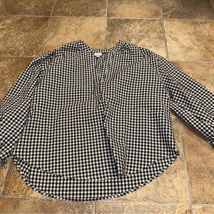 a new day Black and White Gingham Men's Shirt